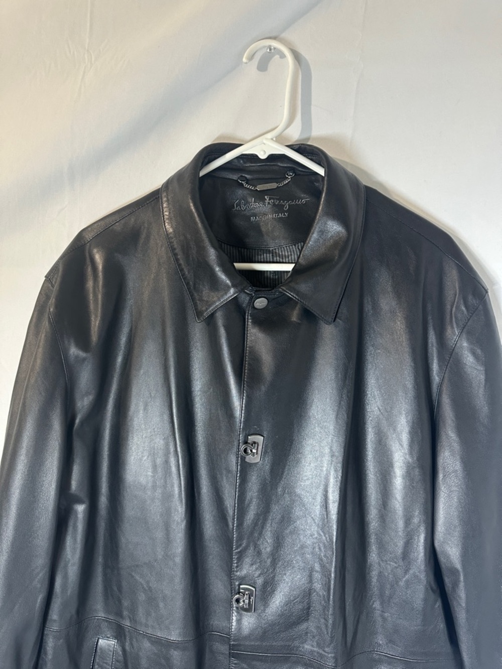 Salvatore Ferragamo Leather Coat - Picture 3 of 8